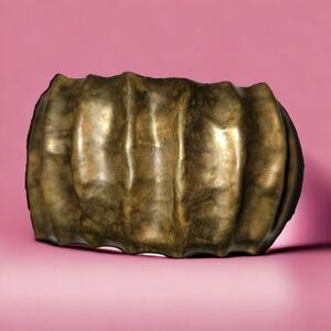Crinkle Cut Copper Colored Cuff Adjustable